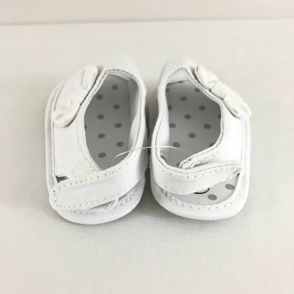 Toddler Girls Sandals Soft Sole Fabric Bow 1 - Picture 3 of 5